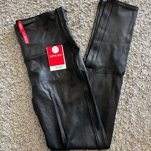 SPANX Shiny Black Leggings